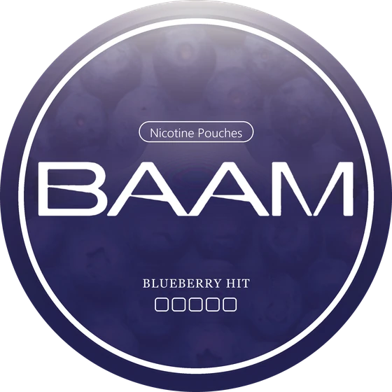 BAAM Blueberry Hit, burken sedd ovanifrån